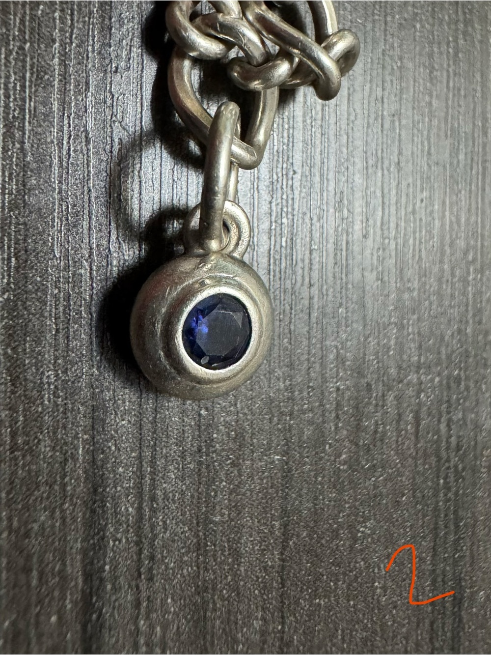 James Avery Blue Sapphire Remembrance Sterling Silver Charm Retail $190** Sept.